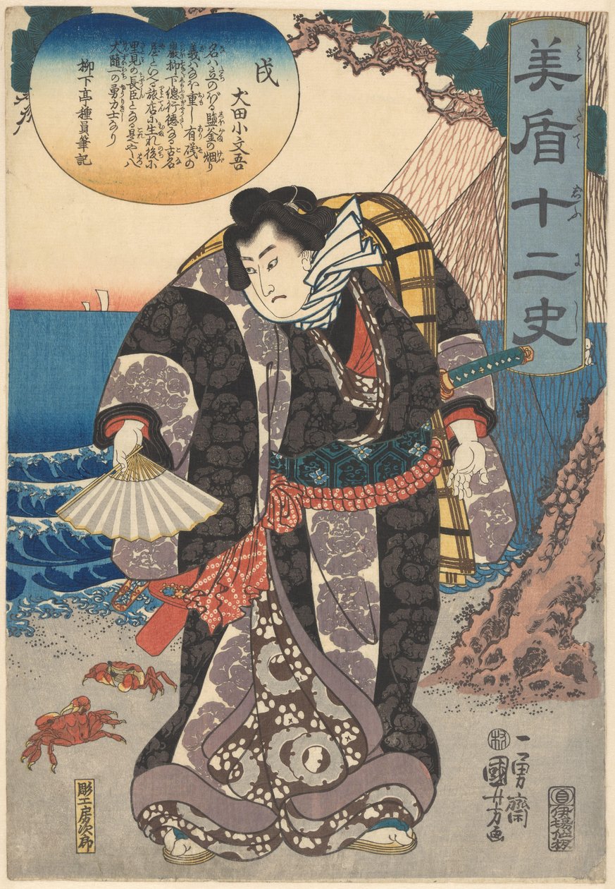 Hund (titel på objekt) Paralleller med de tolv stjernetegn (serietitel på objekt) af Utagawa Kuniyoshi