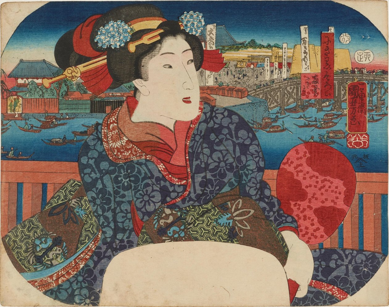 Spændende steder af Utagawa Kuniyoshi