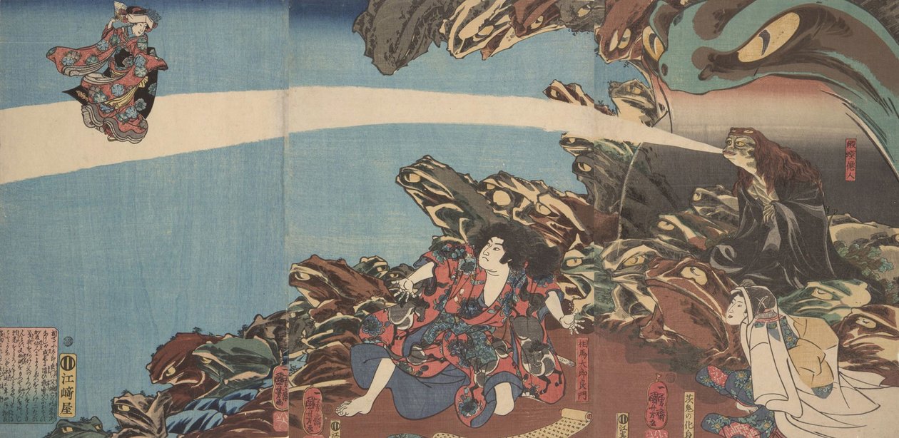Gama Sennins Animus fra serien Ibaraki no keshin af Utagawa Kuniyoshi