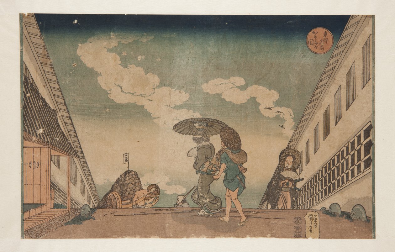 Kasumigaseki (træblok i farver) af Utagawa Kuniyoshi