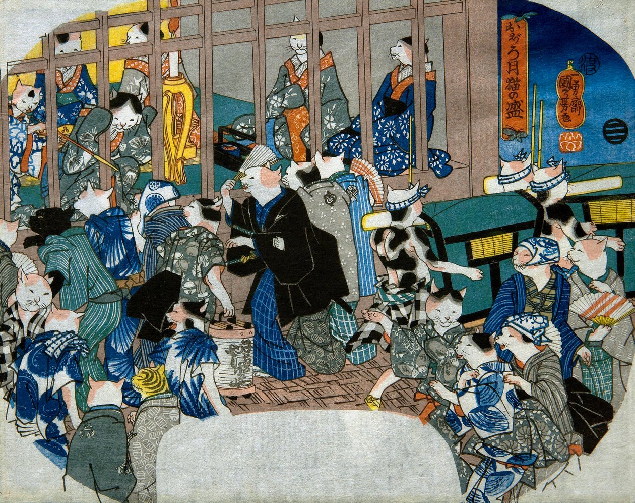 Bleg måne af Utagawa Kuniyoshi