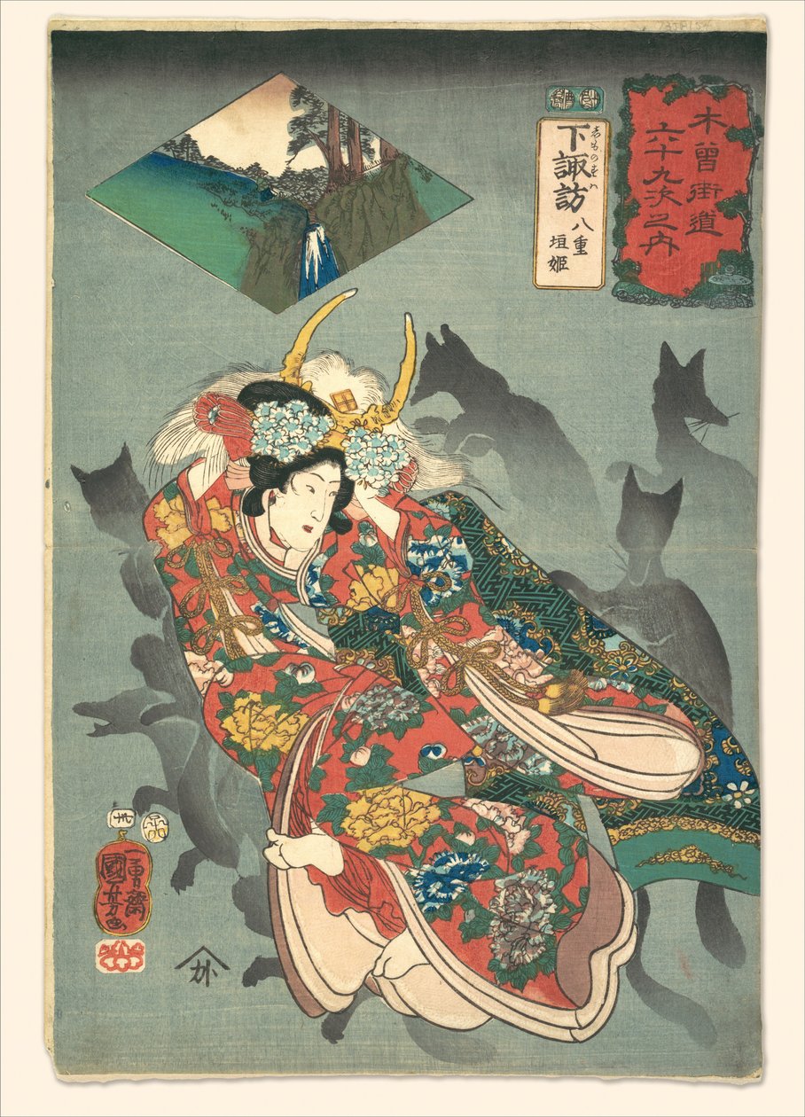 Prinsesse Yaegaki af Utagawa Kuniyoshi