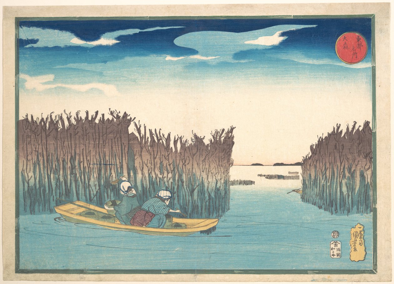 Tangindsamlere ved Omori af Utagawa Kuniyoshi