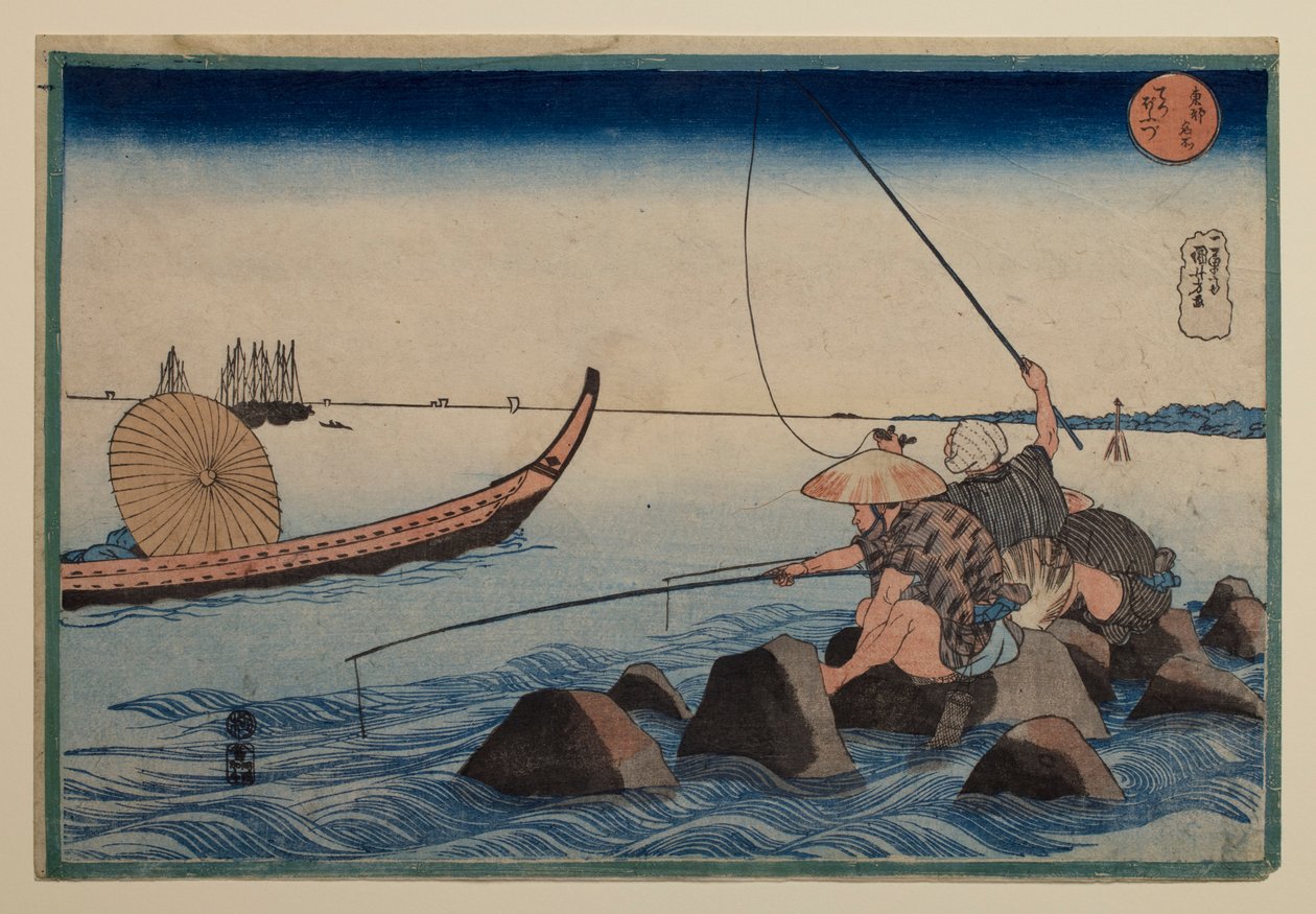 Teppōzu, fra serien «Berømte steder i den østlige hovedstad» af Utagawa Kuniyoshi