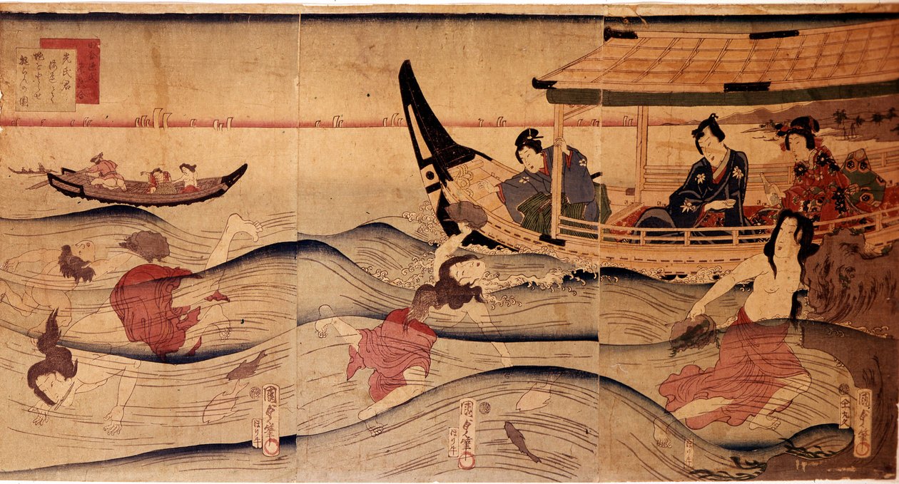 Phishin g. Hayashi ts af Utagawa Kuniyoshi (v.1797-1861) af Utagawa Kuniyoshi