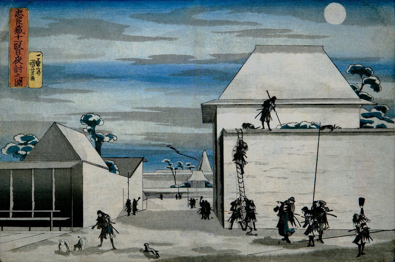 Natteangrebet af Utagawa Kuniyoshi