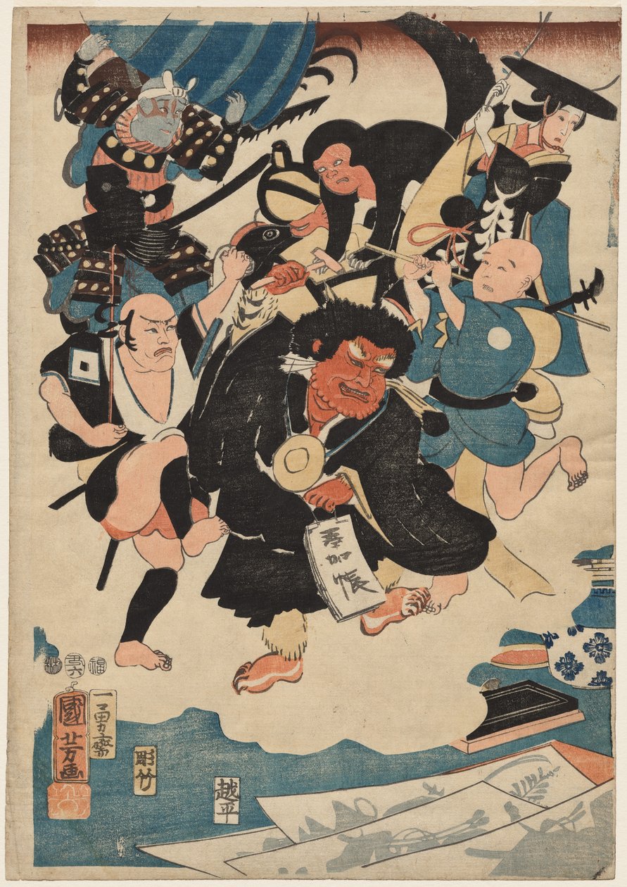 Den mærkelige forekomst af Ukiyo Matahei og hans berømte malerier af Utagawa Kuniyoshi