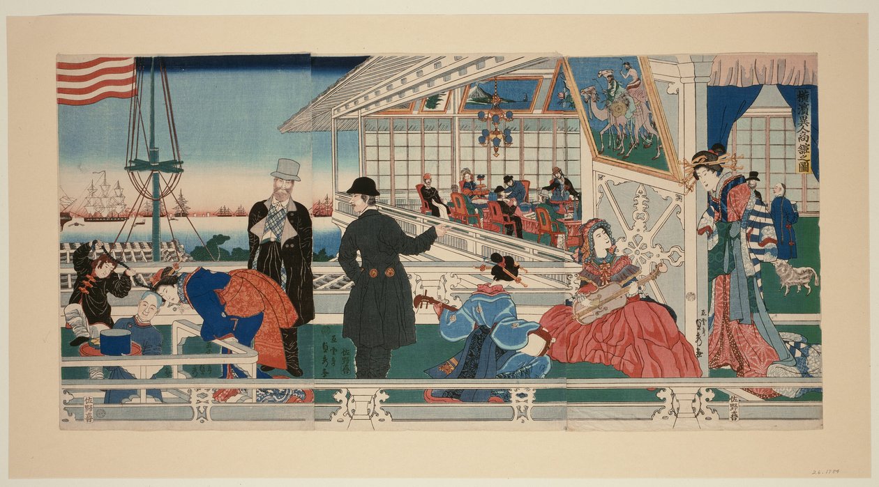 Et amerikansk Mel Kanche del 1 medlem Yokohama af Utagawa Sadahide