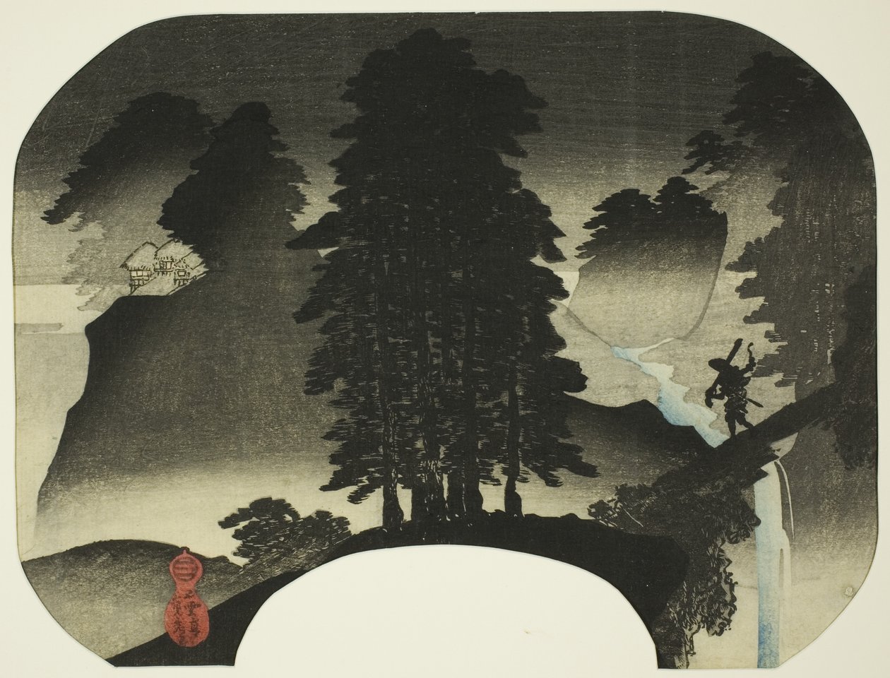 landskab (med San) af Utagawa Sadahide