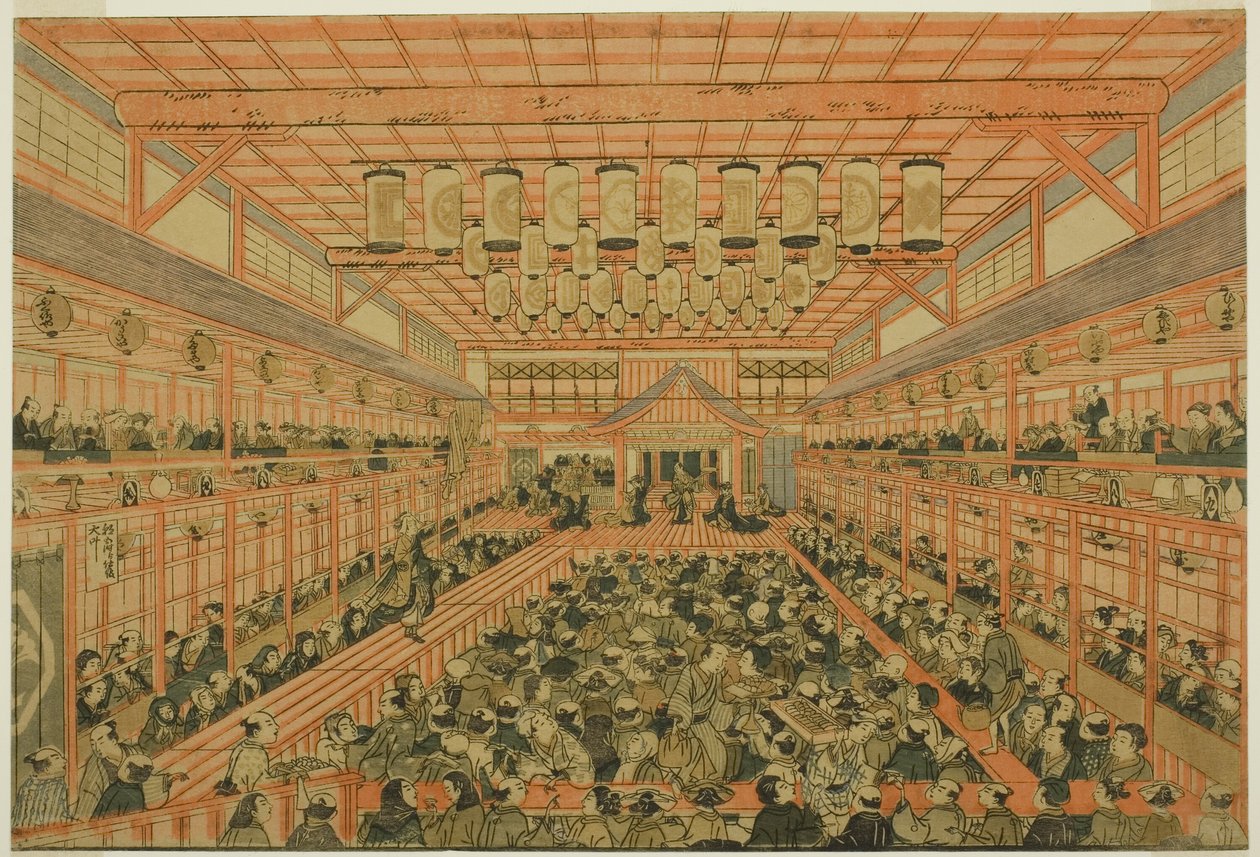 (Uki-e billede af Kabuki leg) af Utagawa Toyoharu