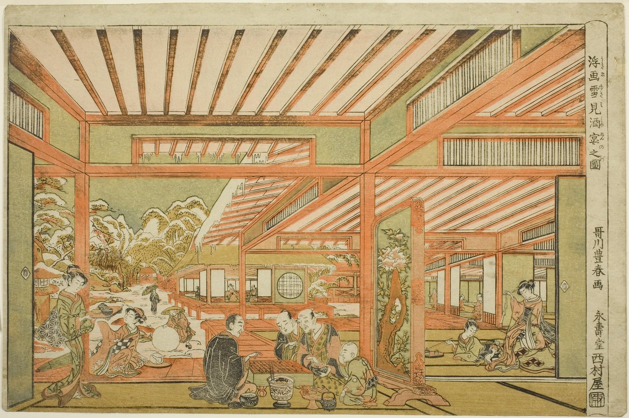 Underholdning med snevisning, ca. 1771 af Utagawa Toyoharu