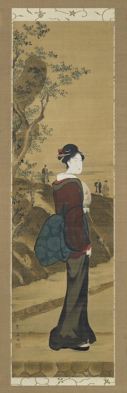 Skønhed ved Mimeguri-helligdommen af Utagawa Toyohiro