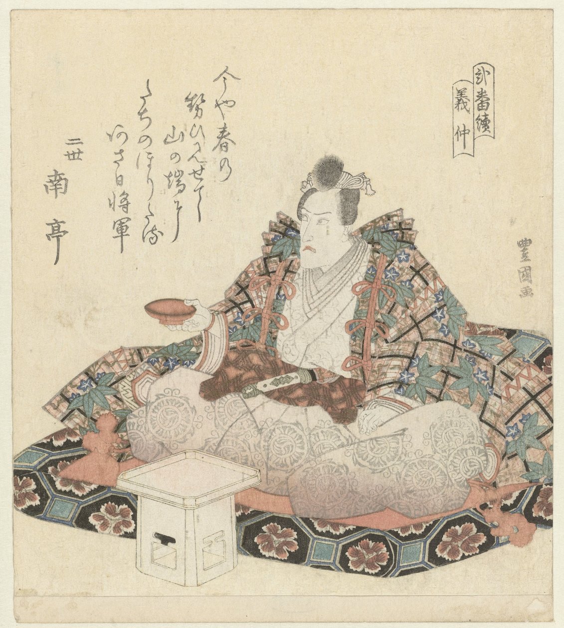 Minamoto no Yoshinaka Yoshinaka Een ji p chie k Niban Tsuzuki af Utagawa Toyokuni (I)