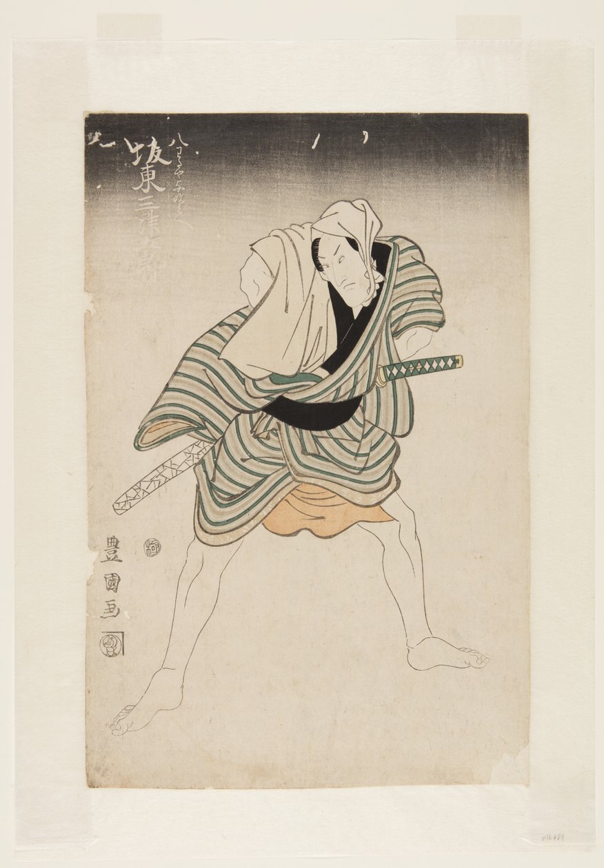 Skuespiller Bando Mitsugoro III (træbloktryk i farver) af Utagawa Toyokuni