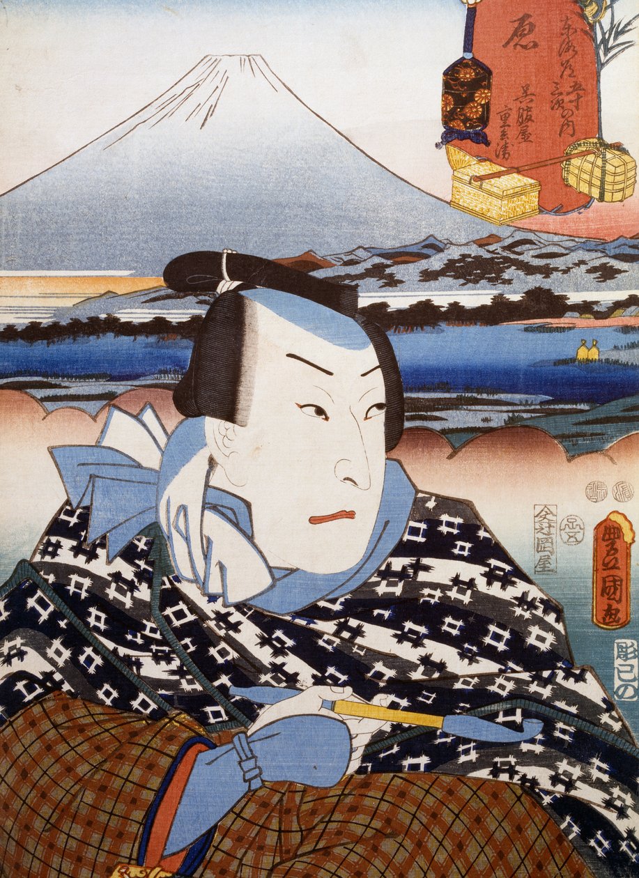 Portræt af Kabuki Theatre (1769-1825) t. af Utagawa Toyokuni