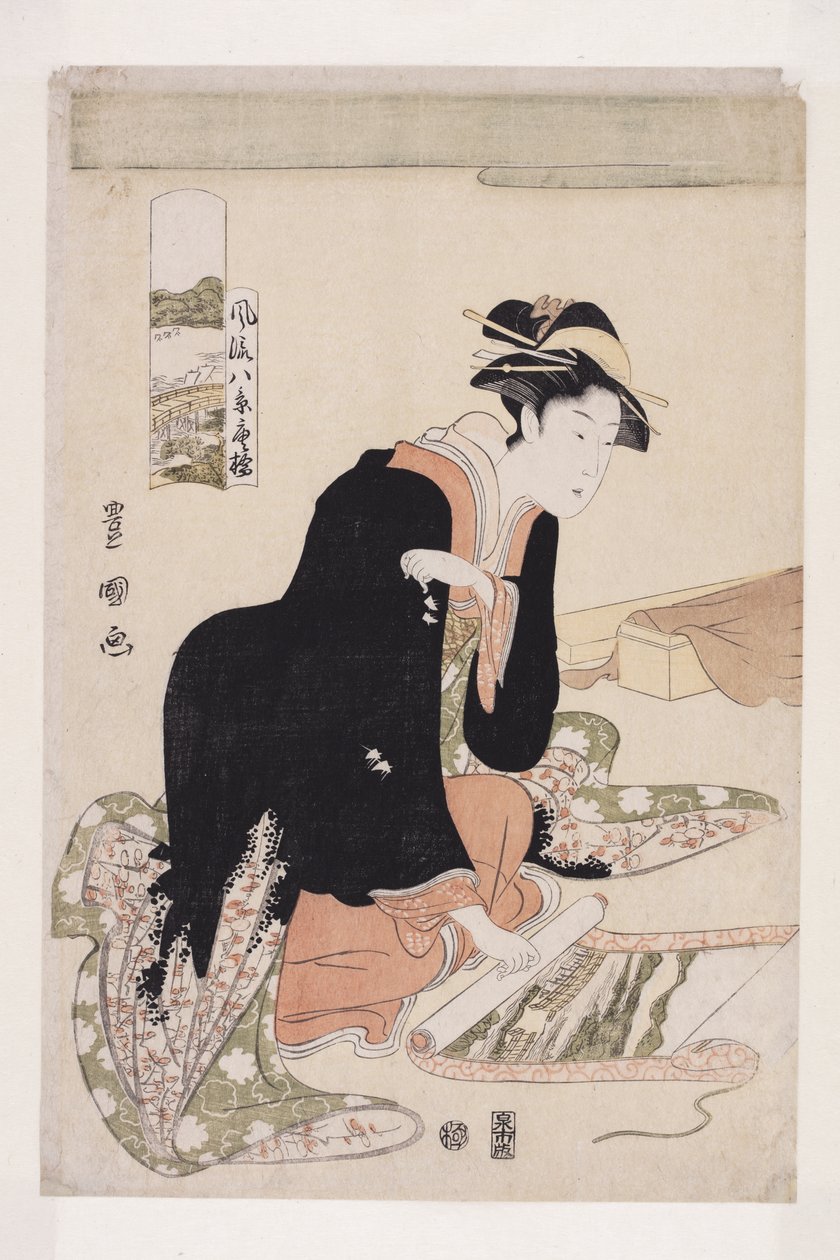 Returbåde (tryk i farvet træblok) af Utagawa Toyokuni