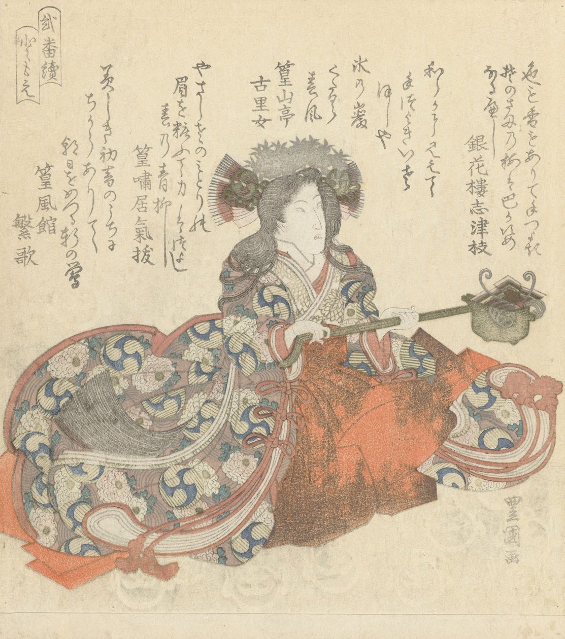 Segawa Kikunojô som Tomoe Gozen, ca. 1825-29 (farvetræsnit) af Utagawa Toyokuni