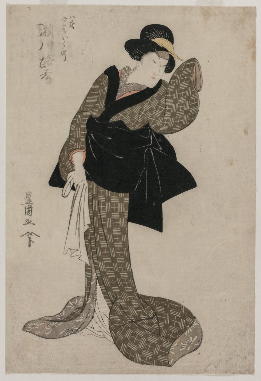 Roko Segawa som Hachizos kone Ohatsu af Utagawa Toyokuni
