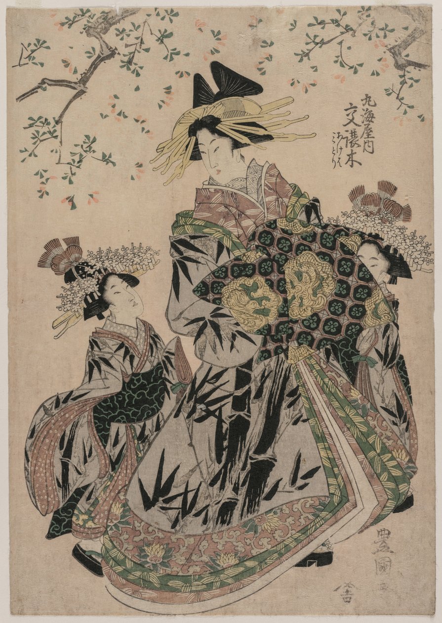 te te te te san katakoshigi (?) af runde rejer og med skaldet stegt er en plan d grøn af Utagawa Toyokuni
