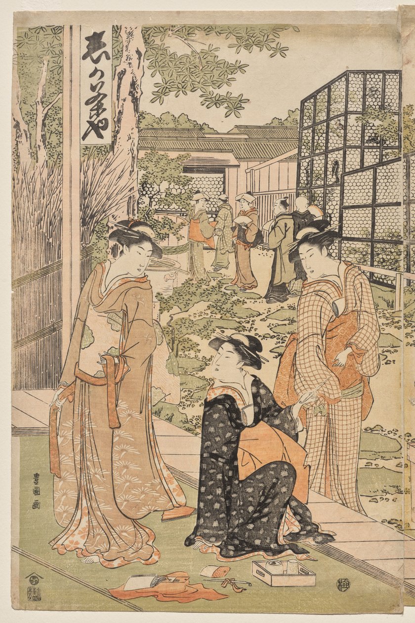 Shika tehuset af Utagawa Toyokuni