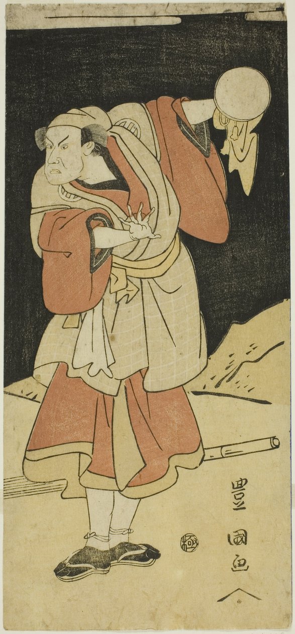 Skuespiller i en scene fra et drama af Utagawa Toyokuni I