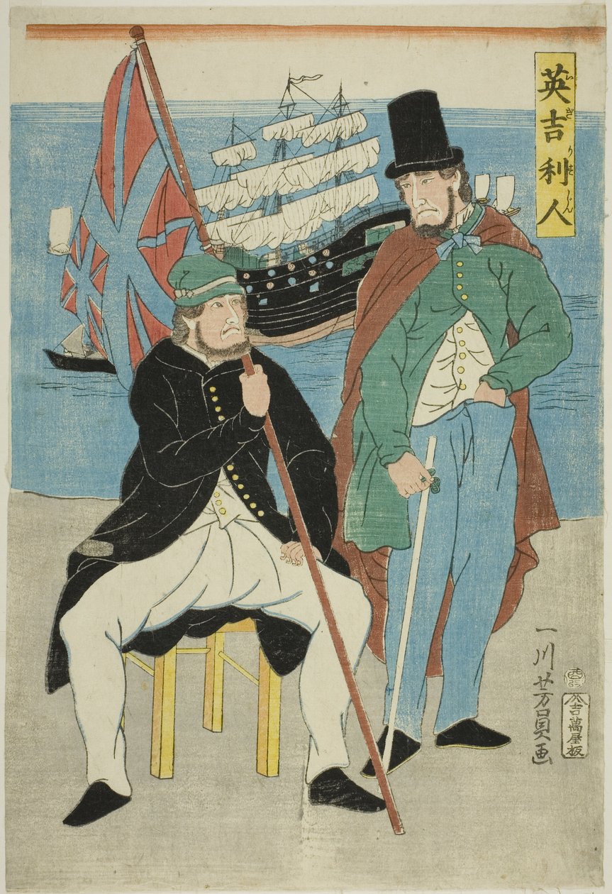 Engelsk maske (britisk) af Utagawa Yoshikazu