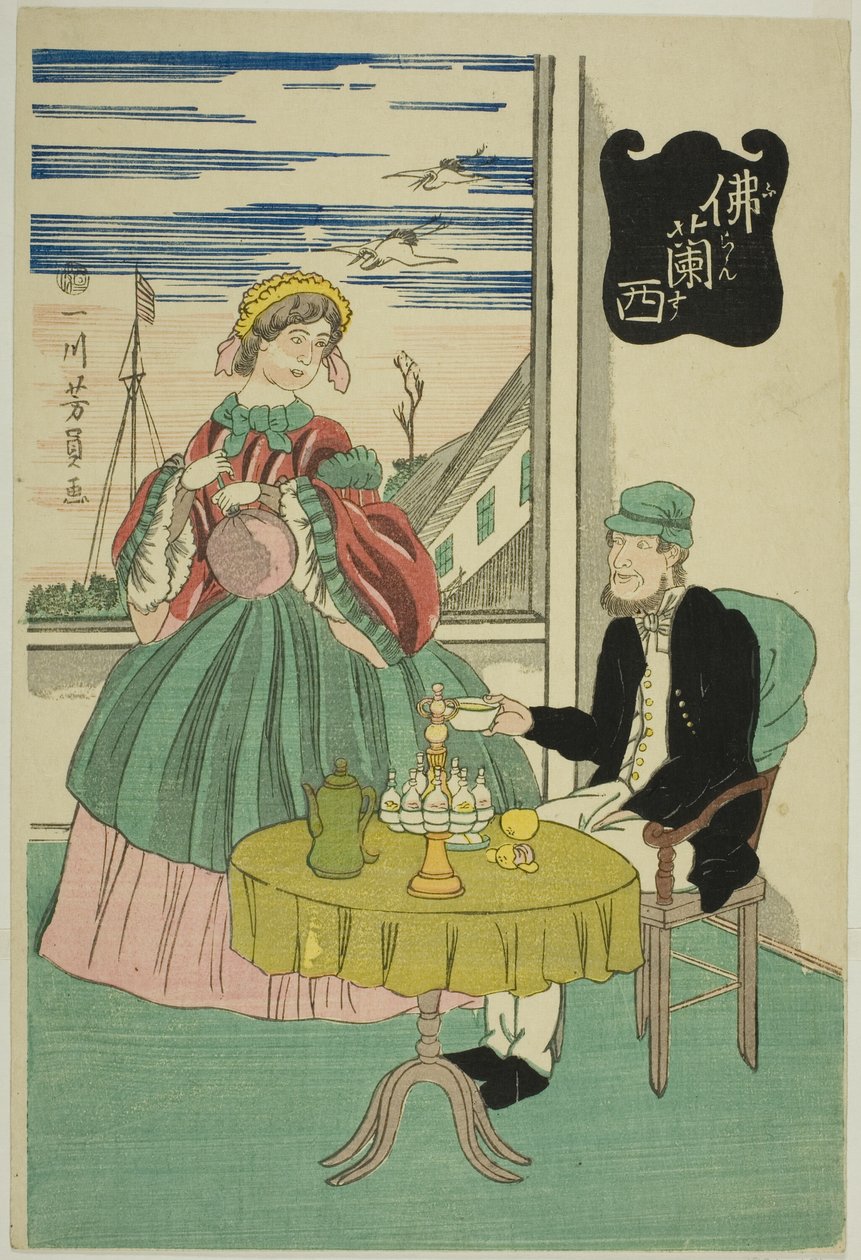 F-kanal (Frankrig) af Utagawa Yoshikazu