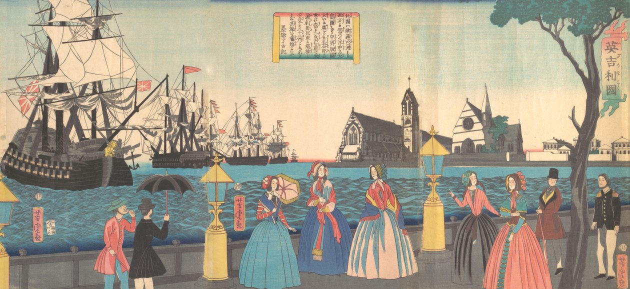 England Igirisukoku, 2. måned, 1865. af Utagawa Yoshitora