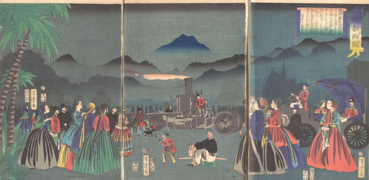 Frankrig furansukoku, 2. måned, 1865. af Utagawa Yoshitora