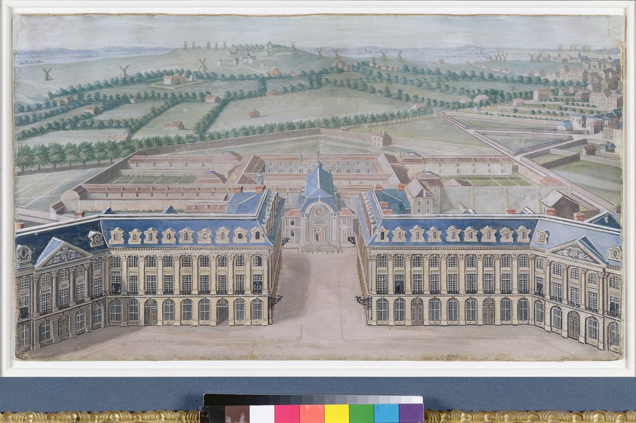 Place Louis-le-Grand og Kapucinerklosteret, ca. 1705 af V. Antier