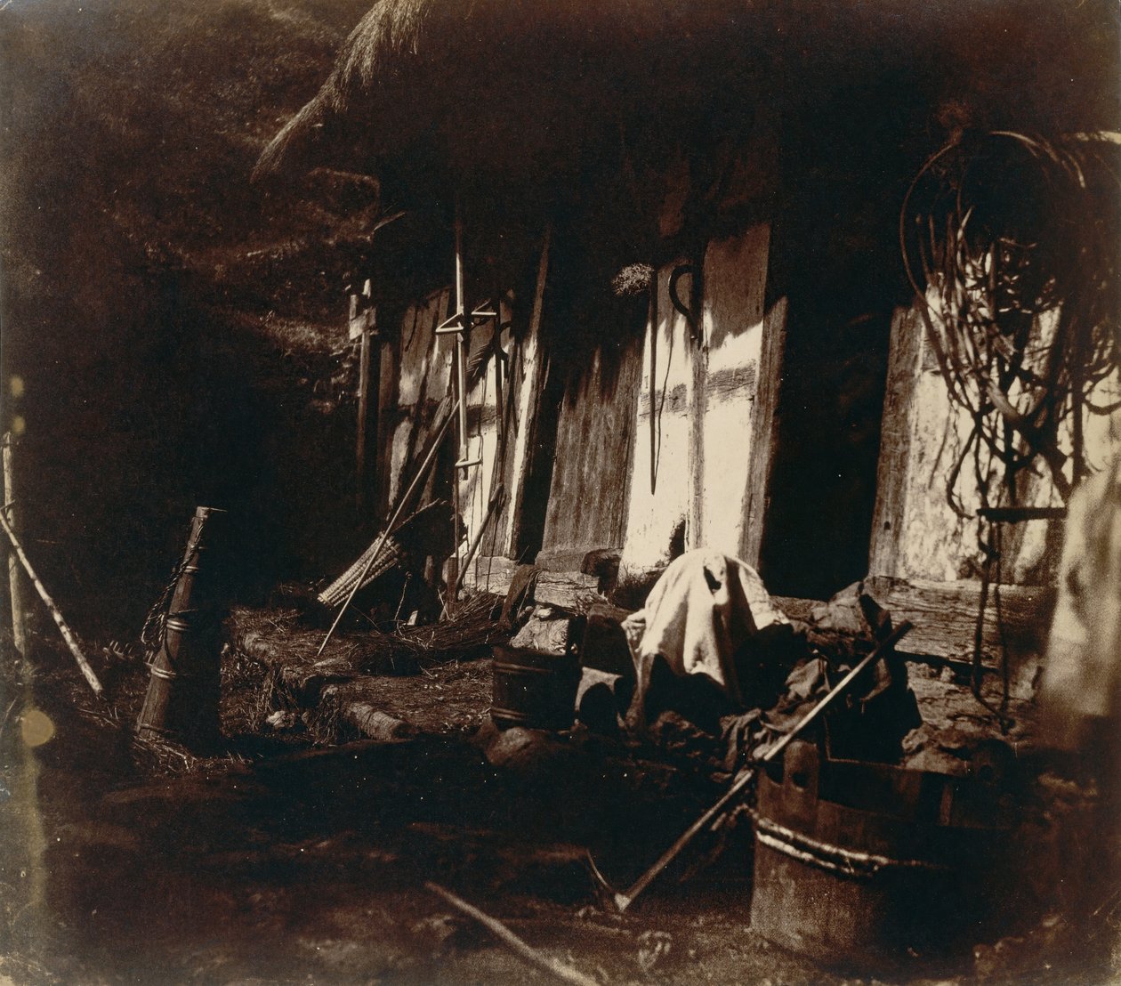 [Gårdsscene], 1850-54. af V. Dijon