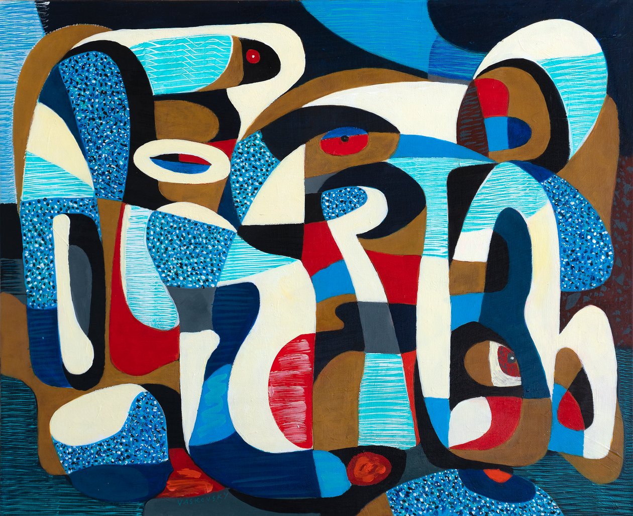 Bird Dream, 2019 (akryl på lærred) af Vadym Vaskovsky