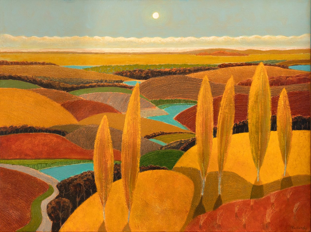 Poplar Hill In Dunes, 2023 (olie på lærred) af Vadym Vaskovsky