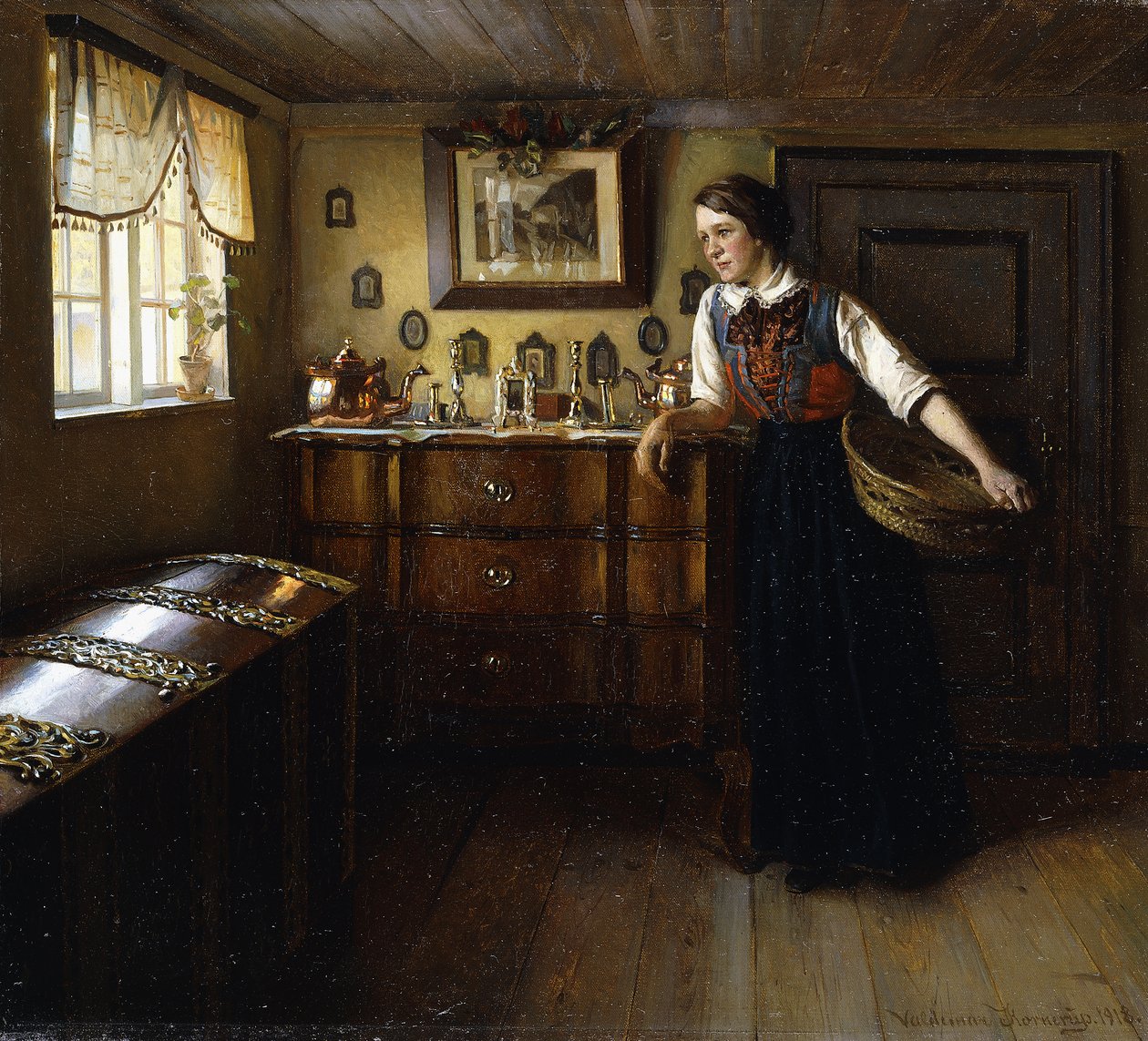 Et øjebliks hvile, 1918 af Valdemar Kornerup