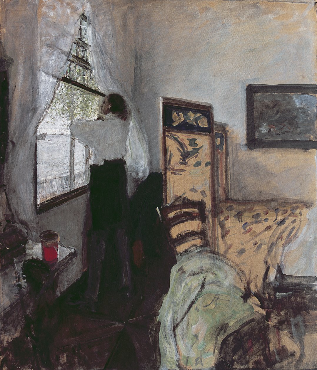 Peter I (1672-1725) ved Monplaisir (gouache på papir lagt på kort) af Valentin Aleksandrovich Serov