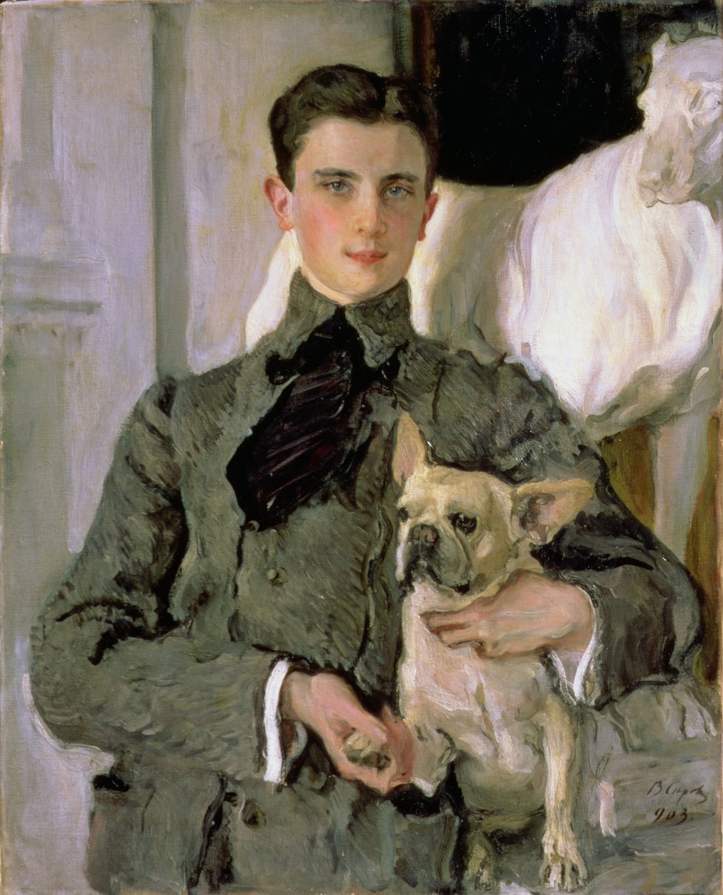 Portræt af grev Feliks Feliksovich Sumarokov-Jelstov (1887-1967) senere prins Yusupov, 1903 af Valentin Aleksandrovich Serov