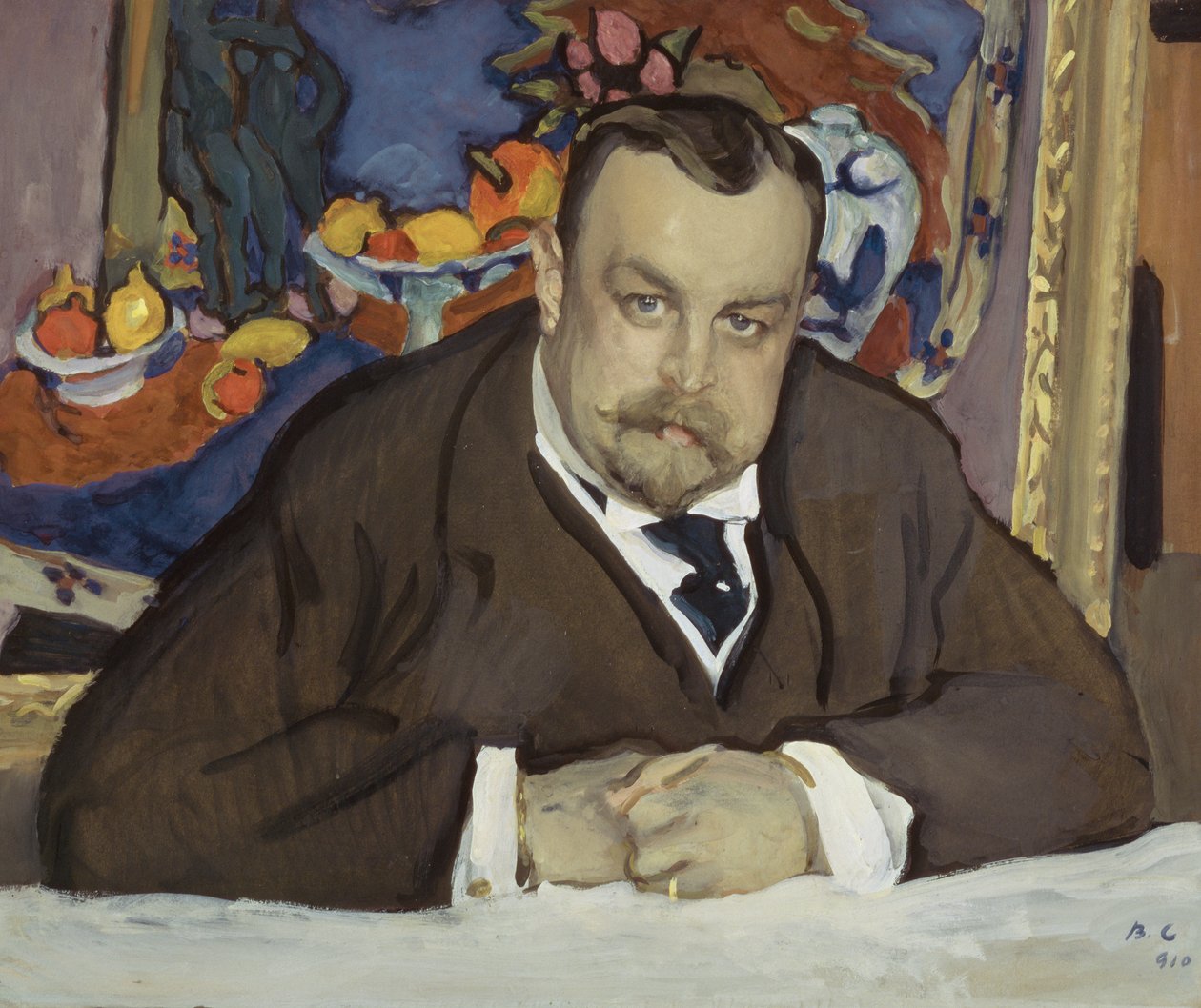 Portræt af I. Morosov, 1910 (olie på pap) af Valentin Aleksandrovich Serov