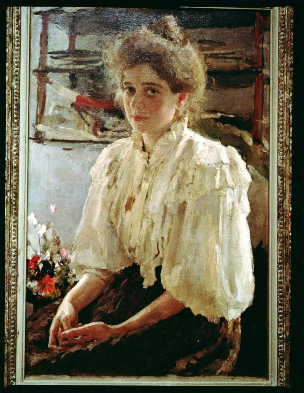 Portræt af Madame Lwoff, 1895 af Valentin Aleksandrovich Serov