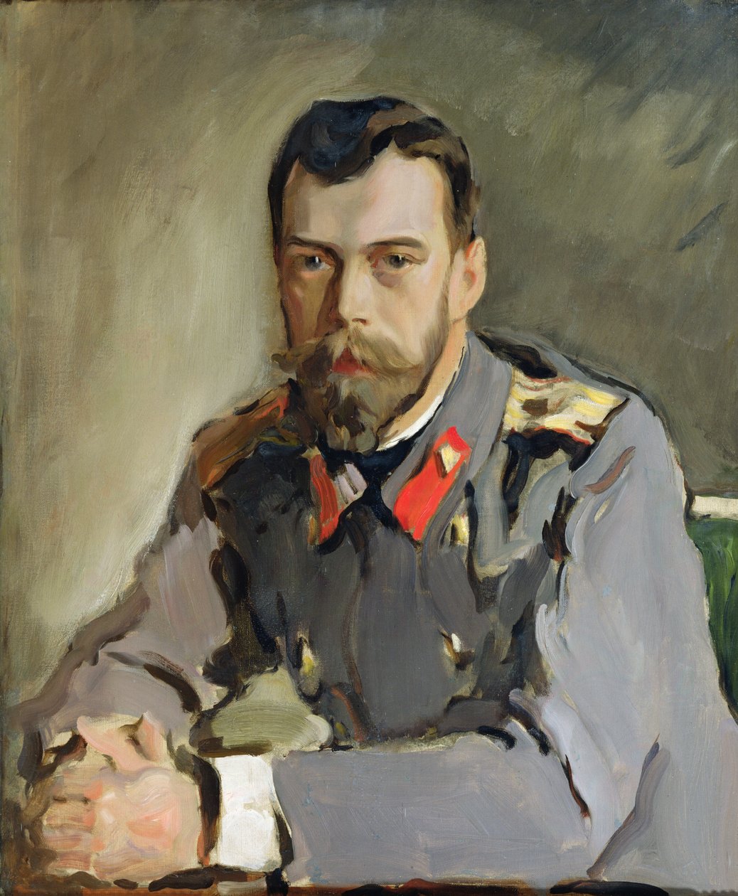 Portræt af Nicholas II, 1900 af Valentin Aleksandrovich Serov