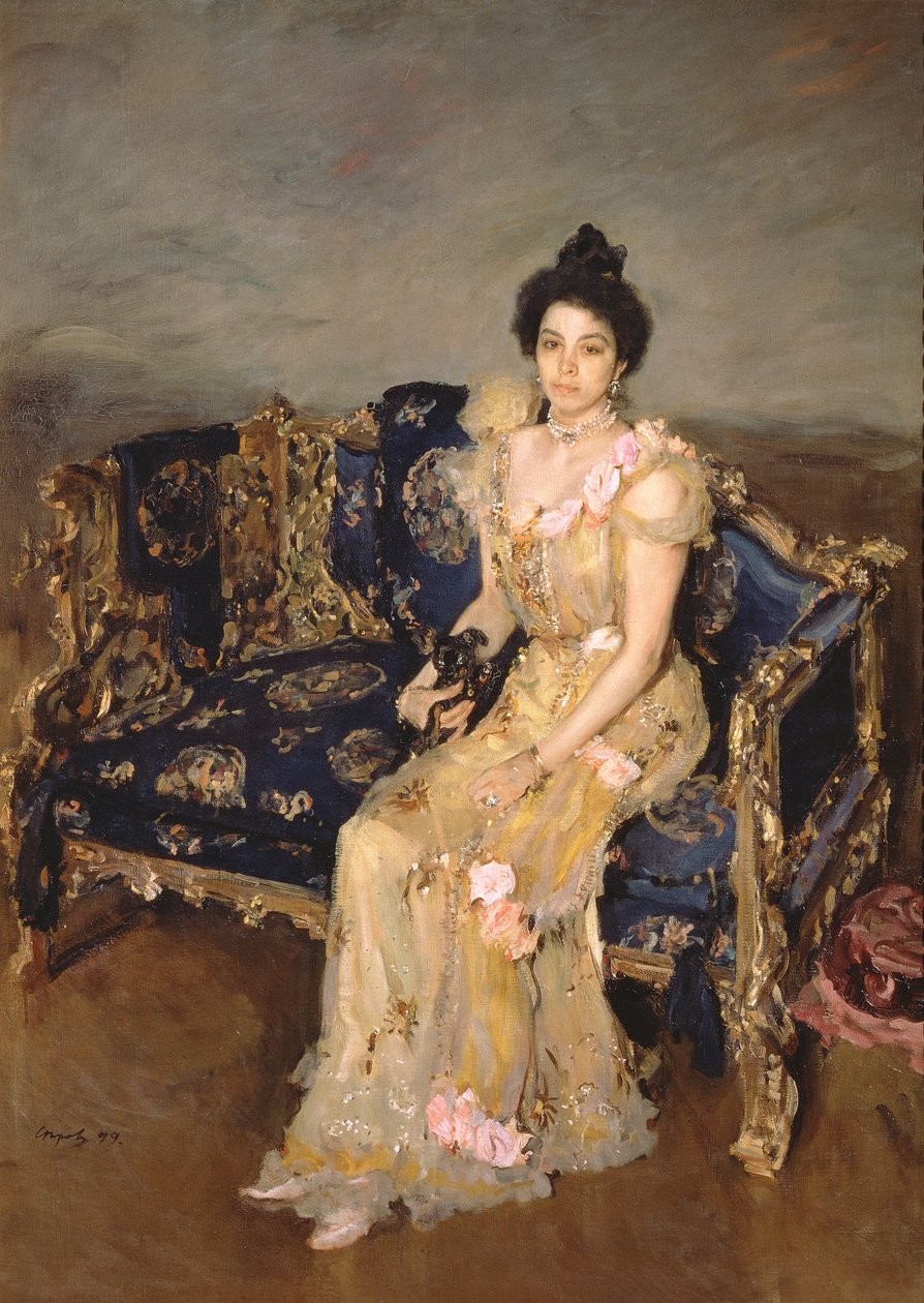 Portræt af Sofia Mikhailovna Botkina, 1899 af Valentin Aleksandrovich Serov