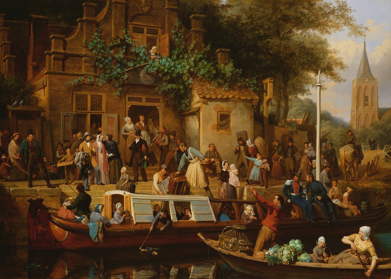 Pramme i Utrecht, 1853 af Valentin Bing