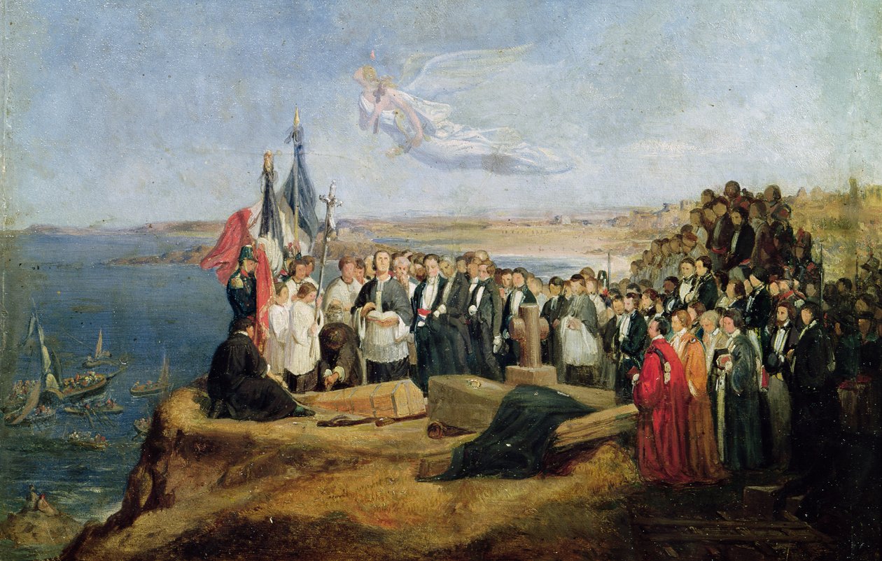 Vicomte de Chateaubriands (1768-1848) begravelse i Grand-Be, 19. juli 1848 af Valentin Louis Doutreleau