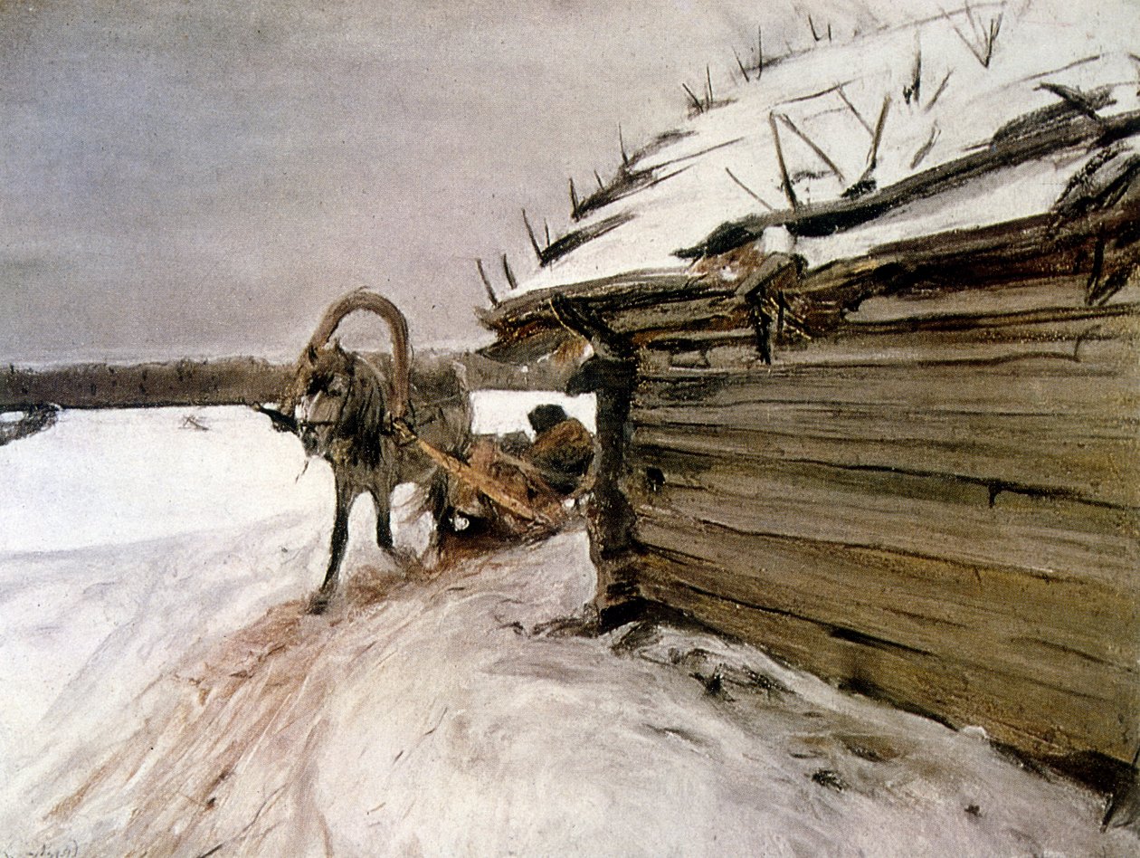 Om vinteren 1898 af Valentin Serov af Valentin Aleksandrovich Serov