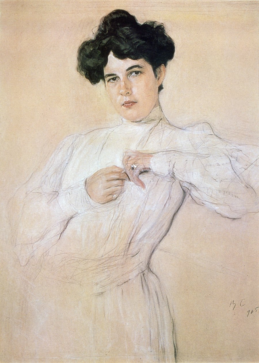 Maria Pavlovna Botkina af Valentin Aleksandrovich Serov