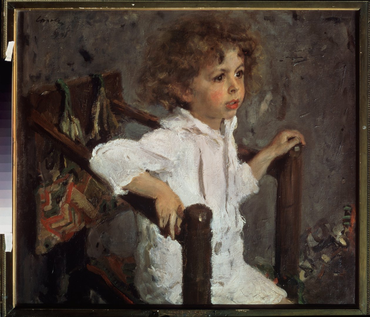Portræt af Mika Morosov. Maleri af Valentin Alexandrovich Serov (1865-1911), olie på lærred af Valentin Aleksandrovich Serov