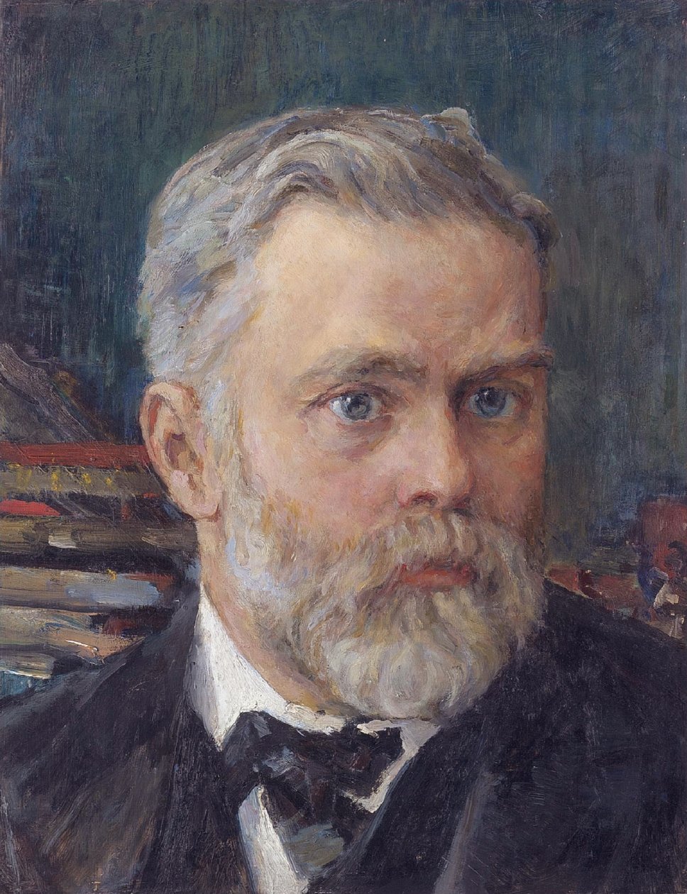 Portræt af Emanuel Nobel 1859-1932, ca. 1909 af Valentin Aleksandrovich Serov