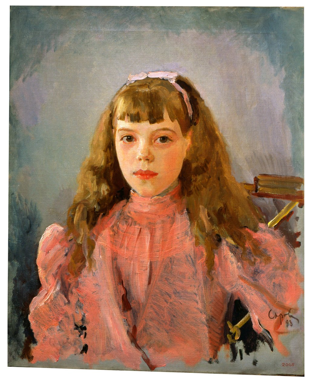 Portræt af storhertuginde Olga Alexandrovna af Rusland, 1893 af Valentin Aleksandrovich Serov