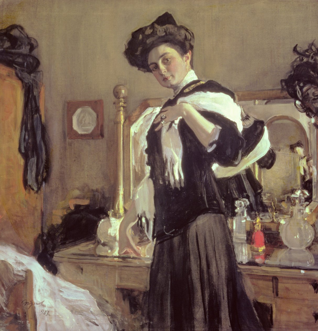 Portræt af Henrietta Girshmann (1885-1970), 1907 af Valentin Aleksandrovich Serov
