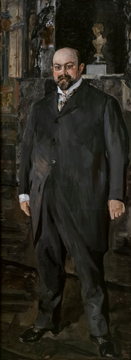Portræt af Mikhail Abramovich Morozov af Valentin Aleksandrovich Serov