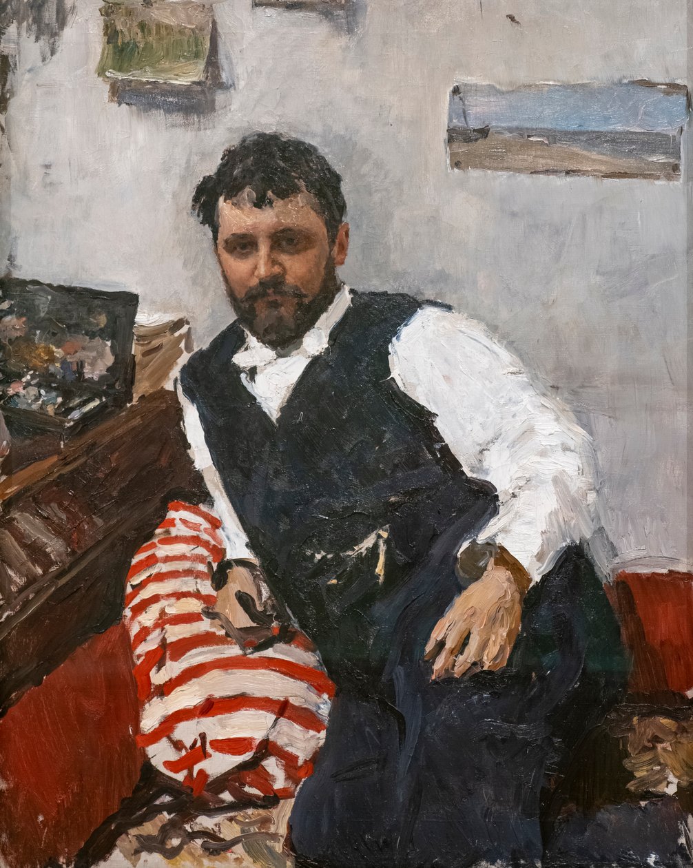 Portræt af maleren Konstantin Korovin af Valentin Aleksandrovich Serov